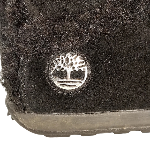 Timberland Women's Mukluk Size 8 Black Suede Pull-on Boots - Picture 6 of 13